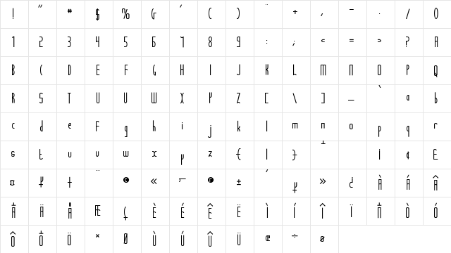 Stelefont Medium Character Map Stelefont Medium Character Map