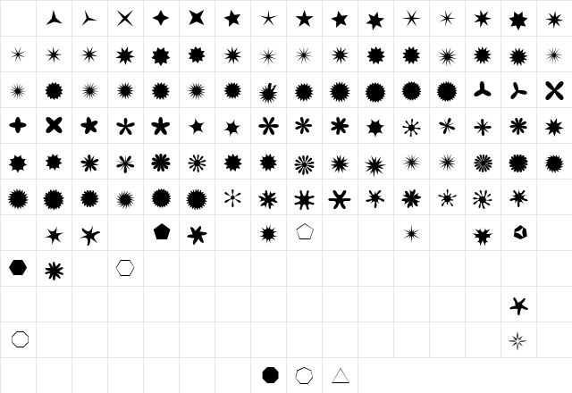 SternStella Night Character Map SternStella Night Character Map