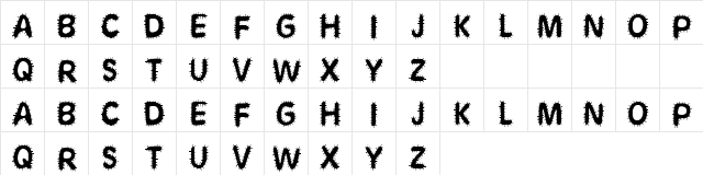 StickAroundForJoy Regular Character Map StickAroundForJoy Regular Character Map