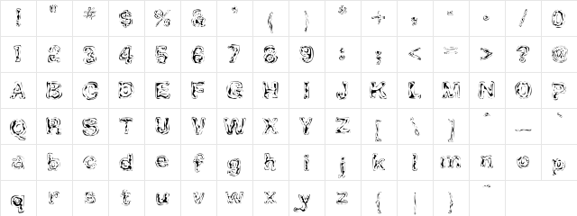 AdLib Regular Character Map