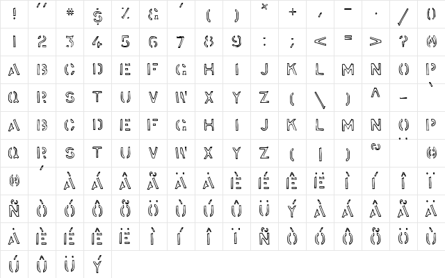 Stockstill Regular Character Map Stockstill Regular Character Map