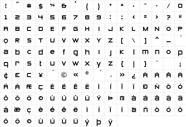 STOMP_Zeroes Regular Character Map