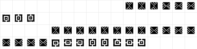 Stoned Regular Character Map