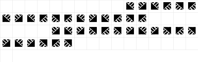 Stoned Regular Character Map
