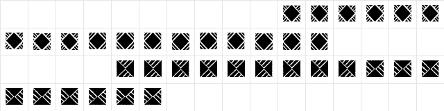 Stoned Regular Character Map