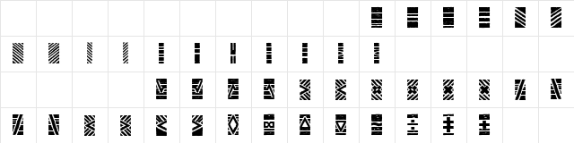 Stoned Regular Character Map
