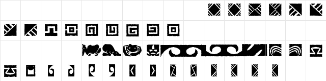 Stoned Regular Character Map