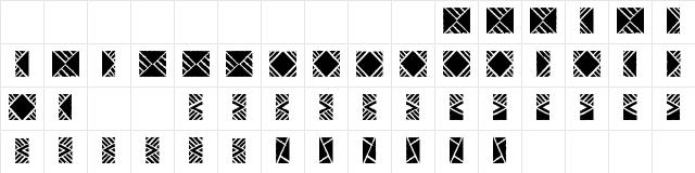 Stoned Regular Character Map