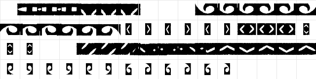 Stoned Regular Character Map