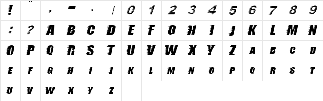 storm ExtraBold Character Map