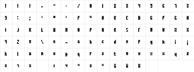 Bath Normal Character Map
