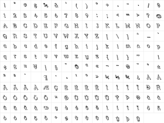Street Slab - 3D Rev Regular Character Map Street Slab - 3D Rev Regular Character Map