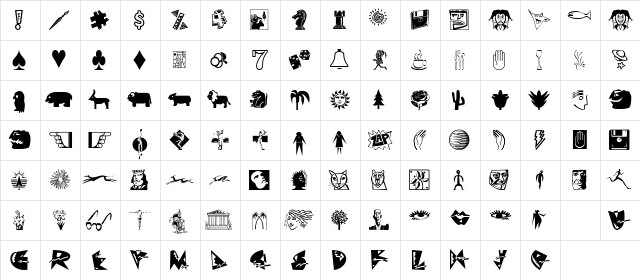 Studio EArt Regular Character Map