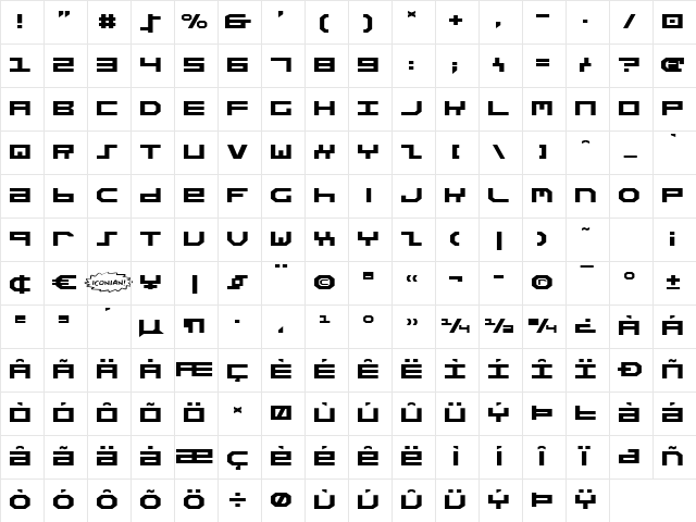 Stuntman Expanded Expanded Character Map Stuntman Expanded Expanded Character Map
