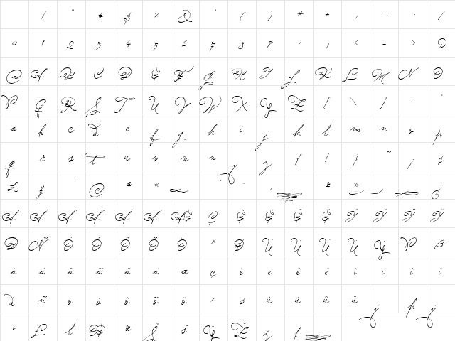 Sudestada Regular Character Map
