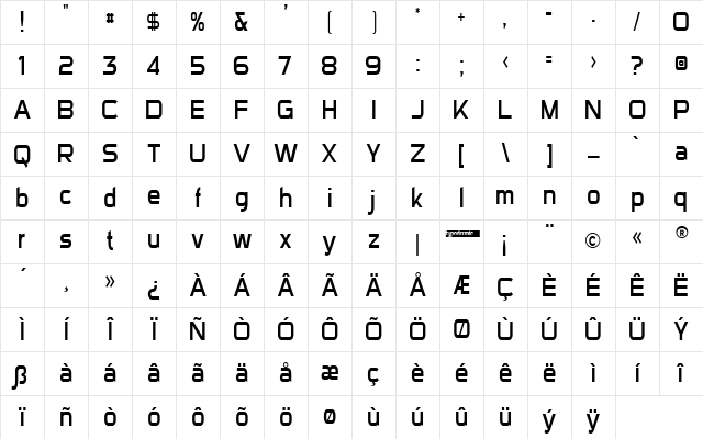 Sui Generis Condensed Light Regular Character Map Sui Generis Condensed Light Regular Character Map