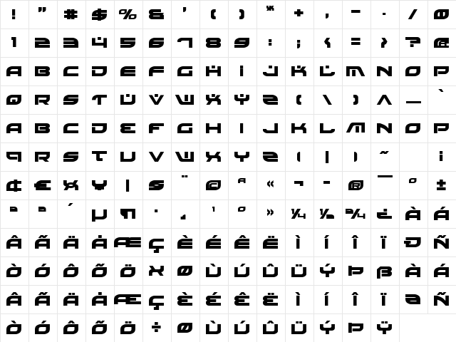 Battlefield Bold Bold Character Map Battlefield Bold Bold Character Map