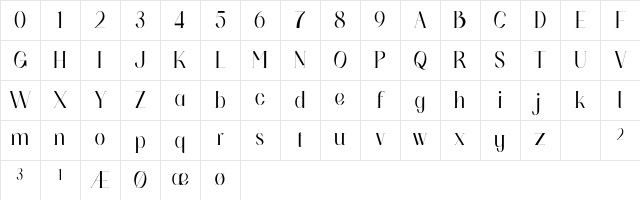 Sumera Dita Personal Use Regular Character Map