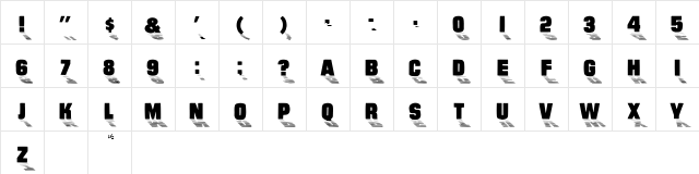 Wharmby Normal Character Map