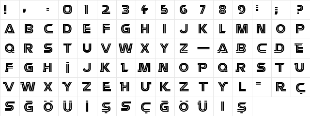 Battlestar TR Regular Character Map Battlestar TR Regular Character Map
