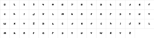Super Chunk Regular Character Map Super Chunk Regular Character Map