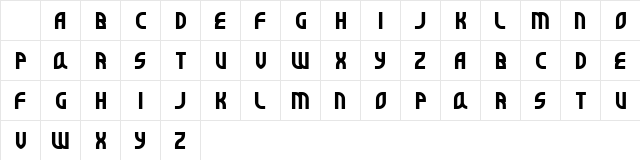 SuperBefok Regular Character Map SuperBefok Regular Character Map