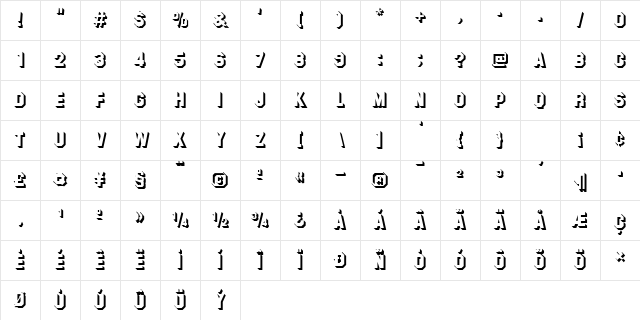 SuperstarShadow Normal Character Map SuperstarShadow Normal Character Map