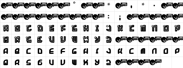 SuperTrooper Regular Character Map