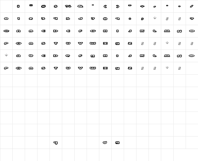 Swinkydad Regular Character Map
