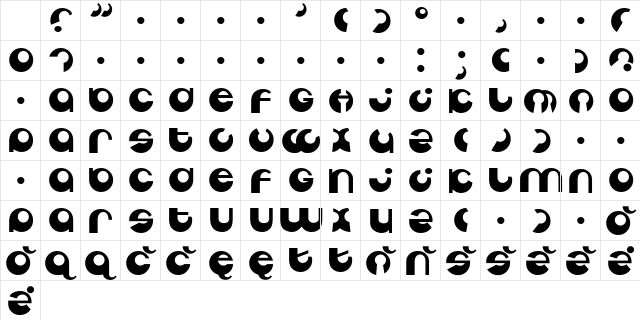 Tabun Regular Character Map