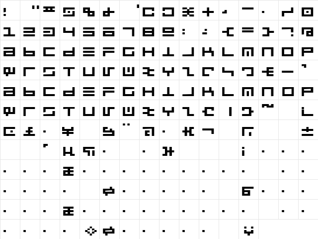 Take The Money 4 Regular Character Map Take The Money 4 Regular Character Map