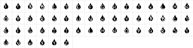 AdLib Regular Character Map