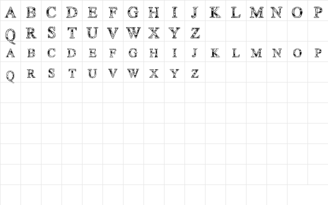 TechnoClastic Regular Character Map TechnoClastic Regular Character Map
