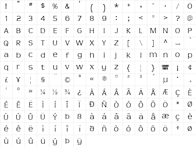 Teen Light Character Map