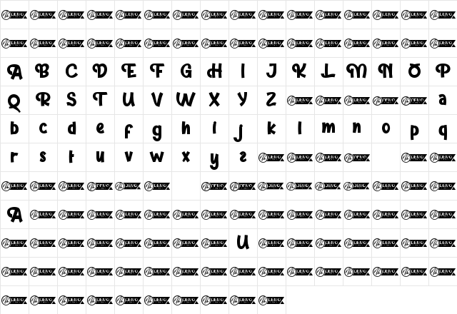 Teenage Lady Demo Bold Character Map Teenage Lady Demo Bold Character Map