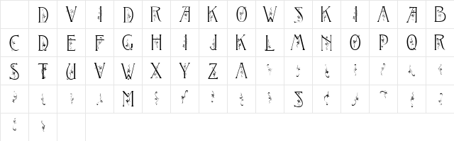 Tendril Medium Character Map