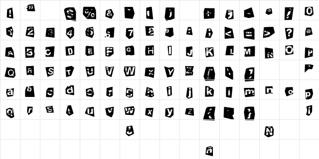 tengo a tus hijos negativo Medium Character Map