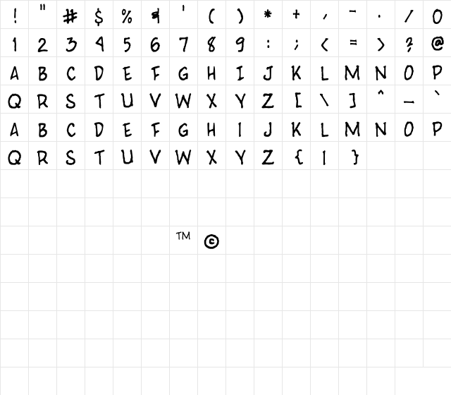 Cynosure ARTs Crack Comix Regular Character Map Cynosure ARTs Crack Comix Regular Character Map