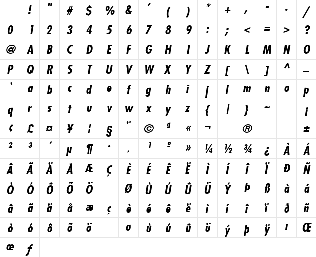 Thank You 2 Bold Italic Character Map Thank You 2 Bold Italic Character Map