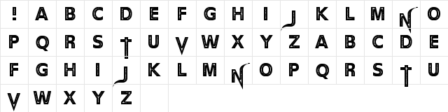 The Devil Net Regular Character Map