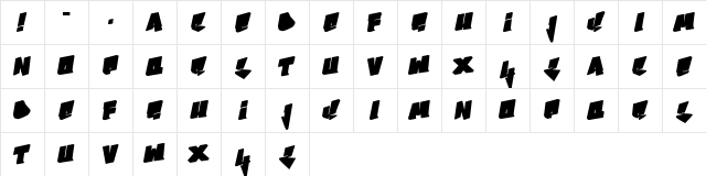 Bboy Regular Character Map Bboy Regular Character Map