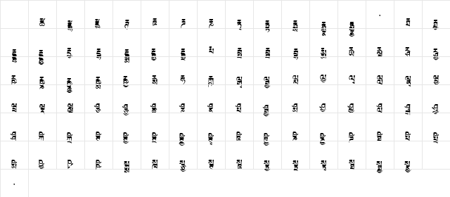 TibetanMachineWeb6 Regular Character Map TibetanMachineWeb6 Regular Character Map