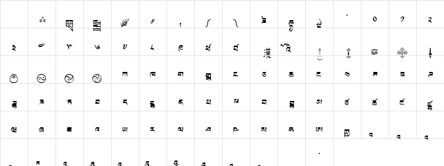 TibetanMachineWeb9 Regular Character Map TibetanMachineWeb9 Regular Character Map