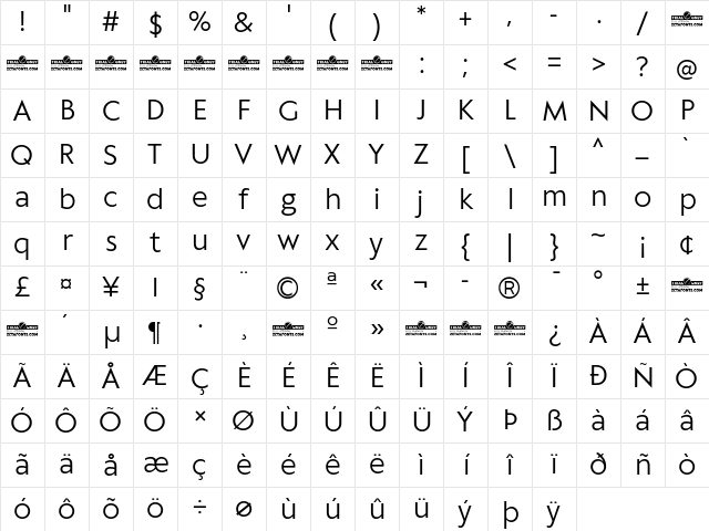Klein Text Trial Book Character Map Klein Text Trial Book Character Map