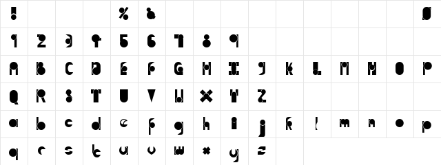 TM Move Aside Normal Character Map