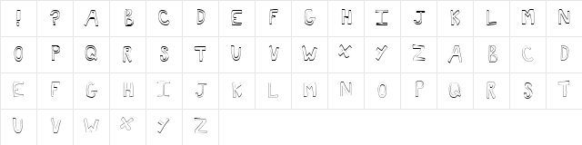 Toast Normal Character Map