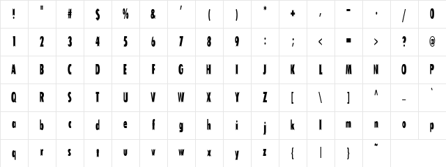 Tofu Regular Character Map Tofu Regular Character Map