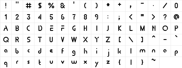 Tomorrow People Regular Character Map