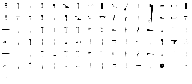 Tools Regular Character Map