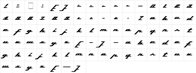 Top Speed Heavy Regular Character Map Top Speed Heavy Regular Character Map